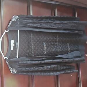 Black Sheer Cardigan